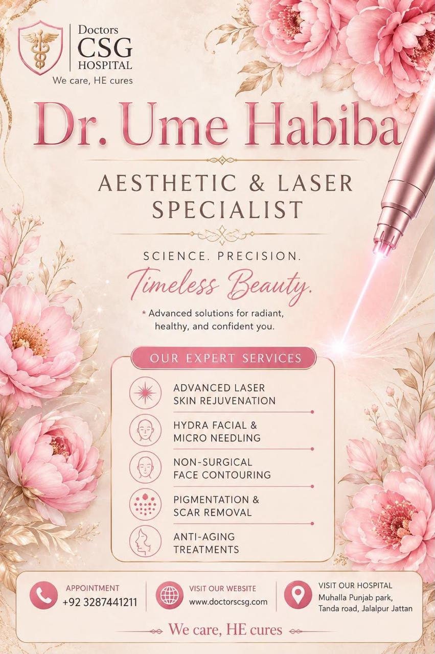 Dr. Ume Habiba, Aesthetic and Laser Specialist